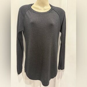 Lululemon "Be Bold" Knit Sweater - Charcoal Grey, no size tag but fits small